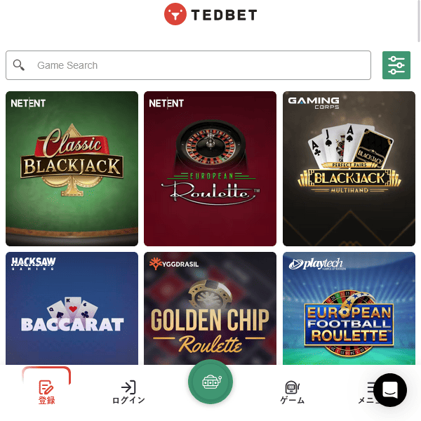 Tedbet ジャックポット新着